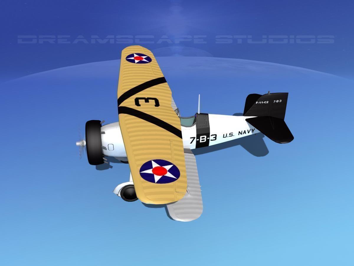 Curtiss F-11-C2 Goshawk V05 3D model_9