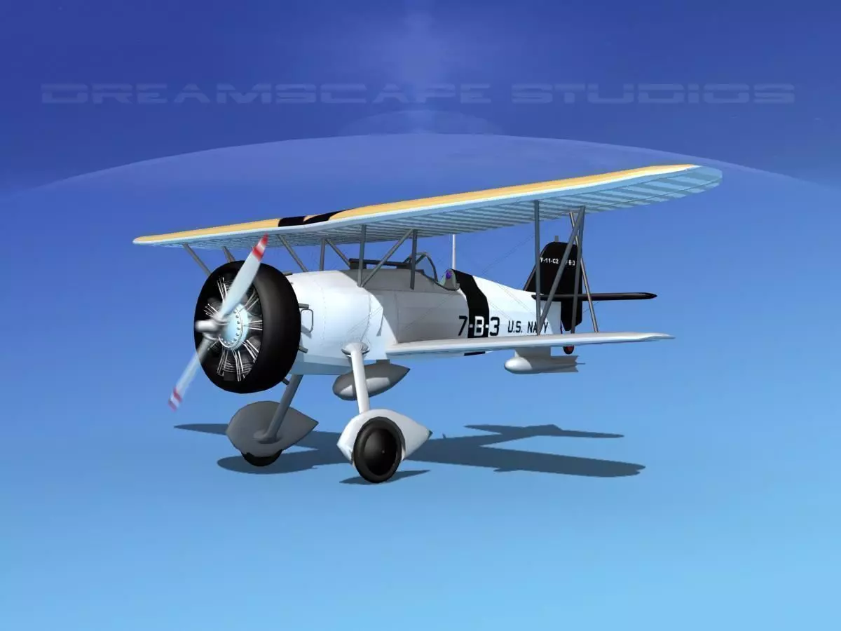 Curtiss F-11-C2 Goshawk V05 3D model_0