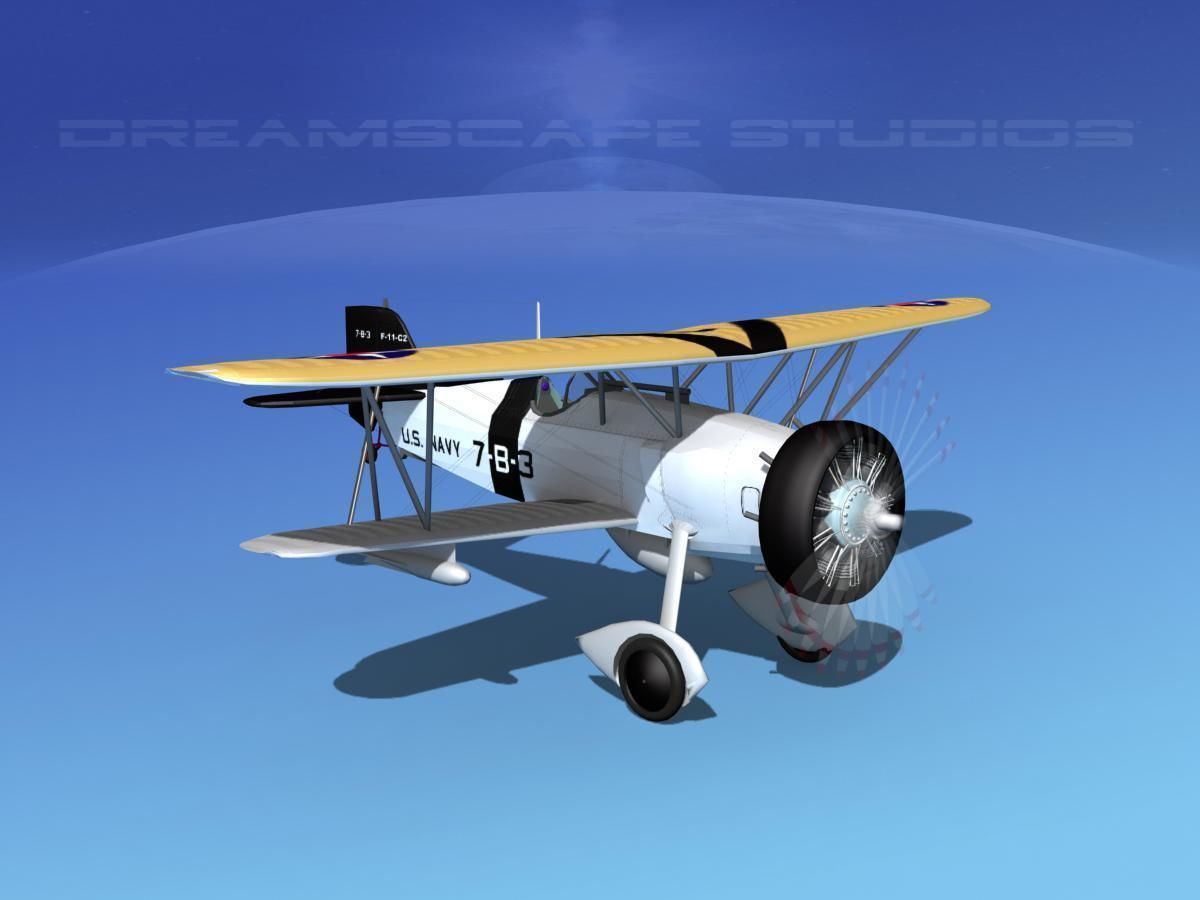 Curtiss F-11-C2 Goshawk V05 3D model_3