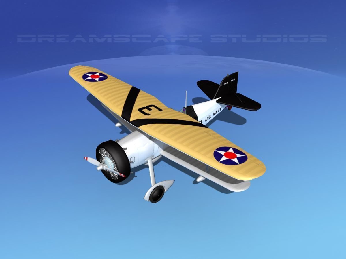 Curtiss F-11-C2 Goshawk V05 3D model_10