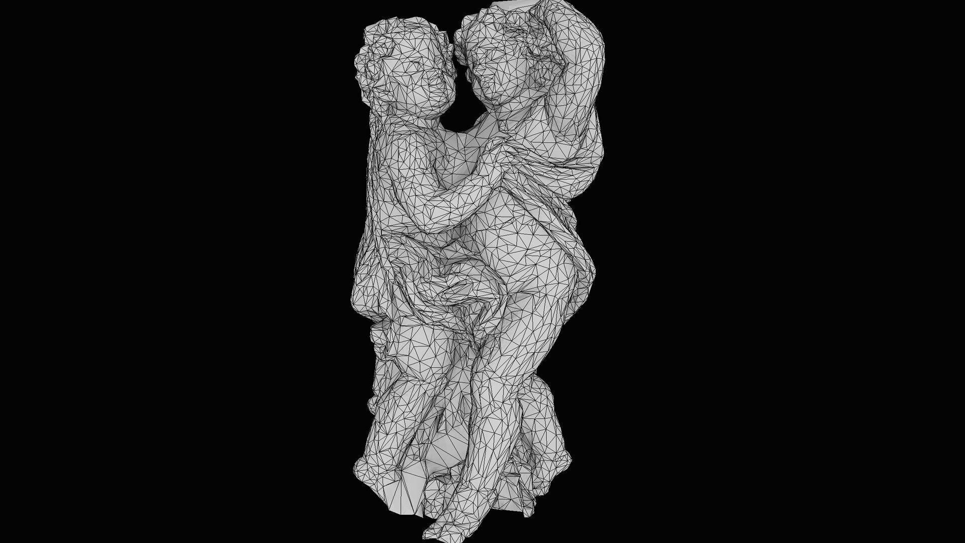 ancient cupids marble monument PBR photogrammetry Low-poly 3D model_6