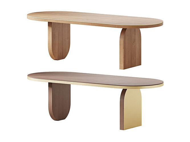 Ezra Dining Table 3D model