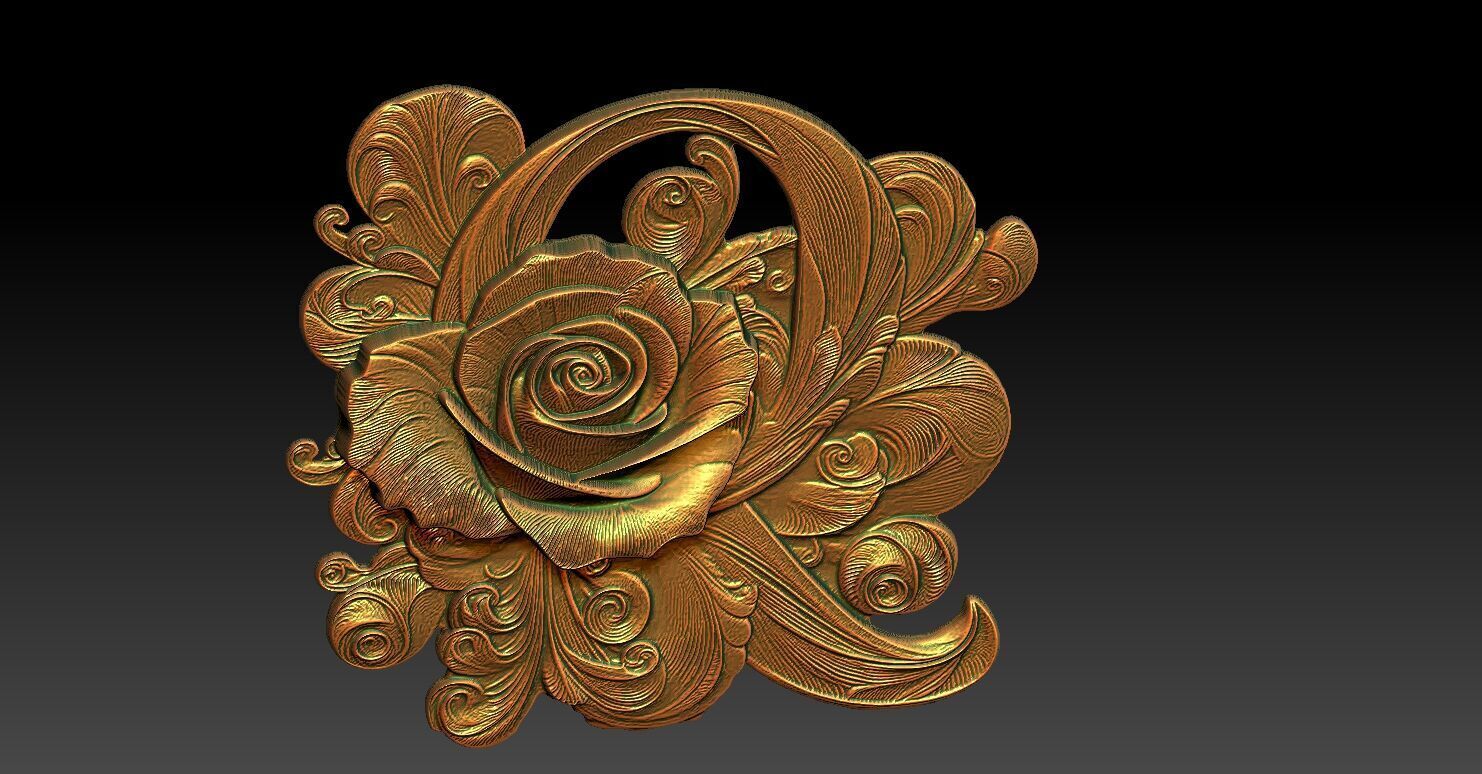 18 Q CNC Relief Model 3D print model_2
