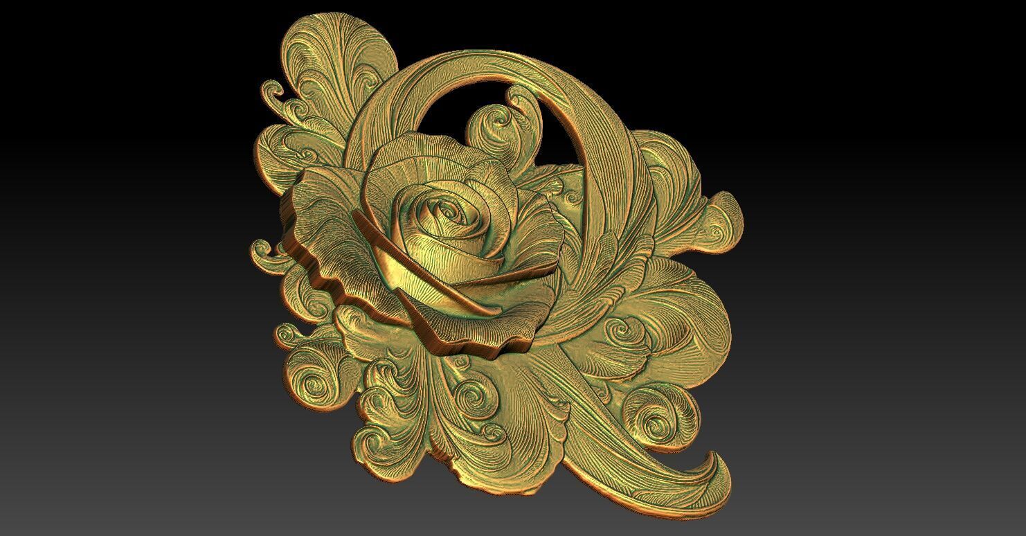 18 Q CNC Relief Model 3D print model_3