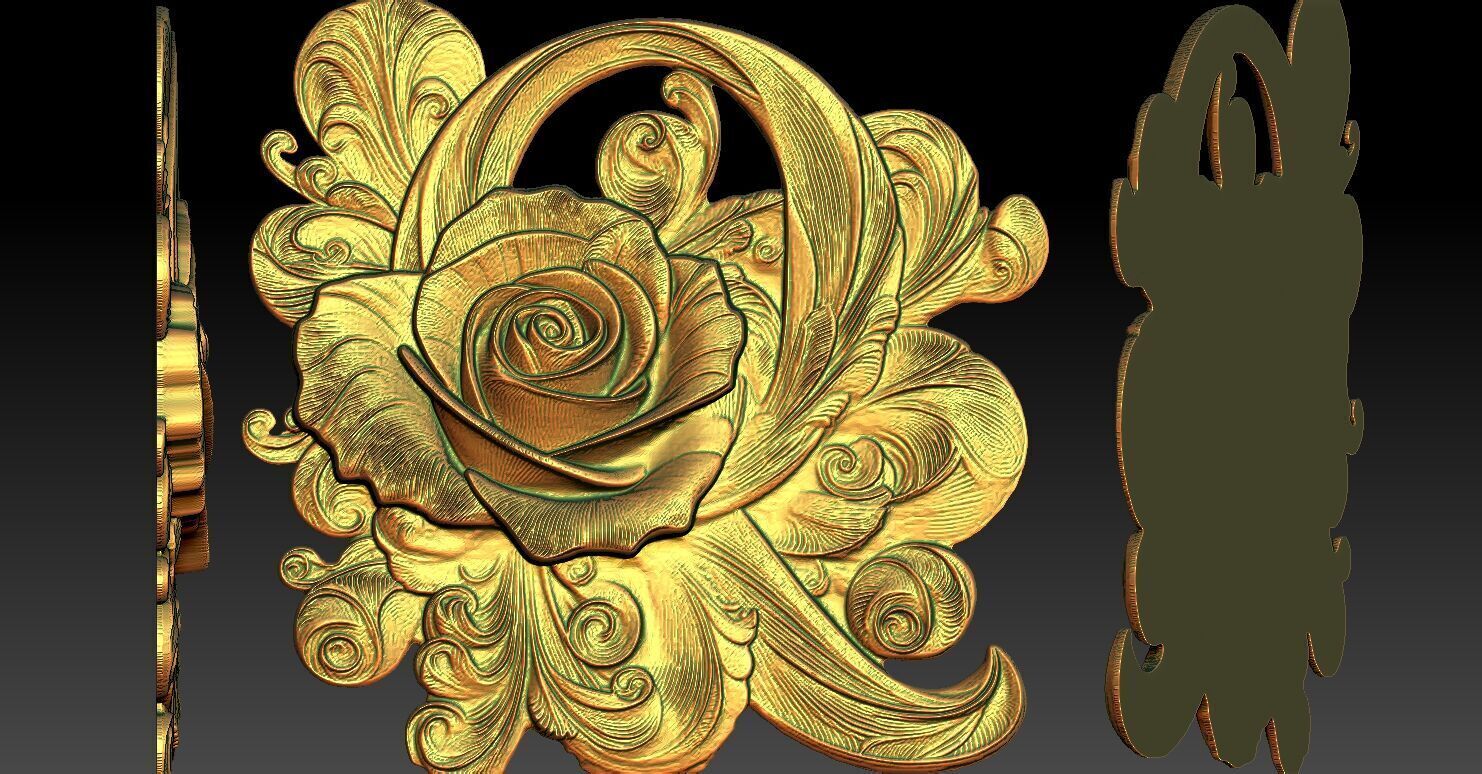 18 Q CNC Relief Model 3D print model_5