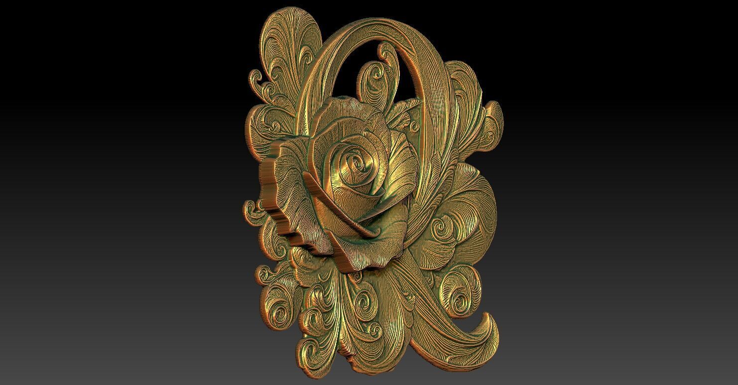 18 Q CNC Relief Model 3D print model_1