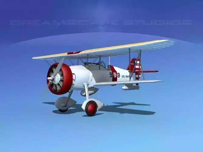 Curtiss F-11-C2 Goshawk V06 3D model