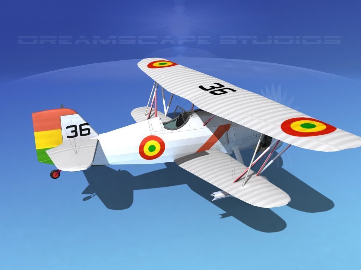 Curtiss F-11-C2 Goshawk V07 3D model_5