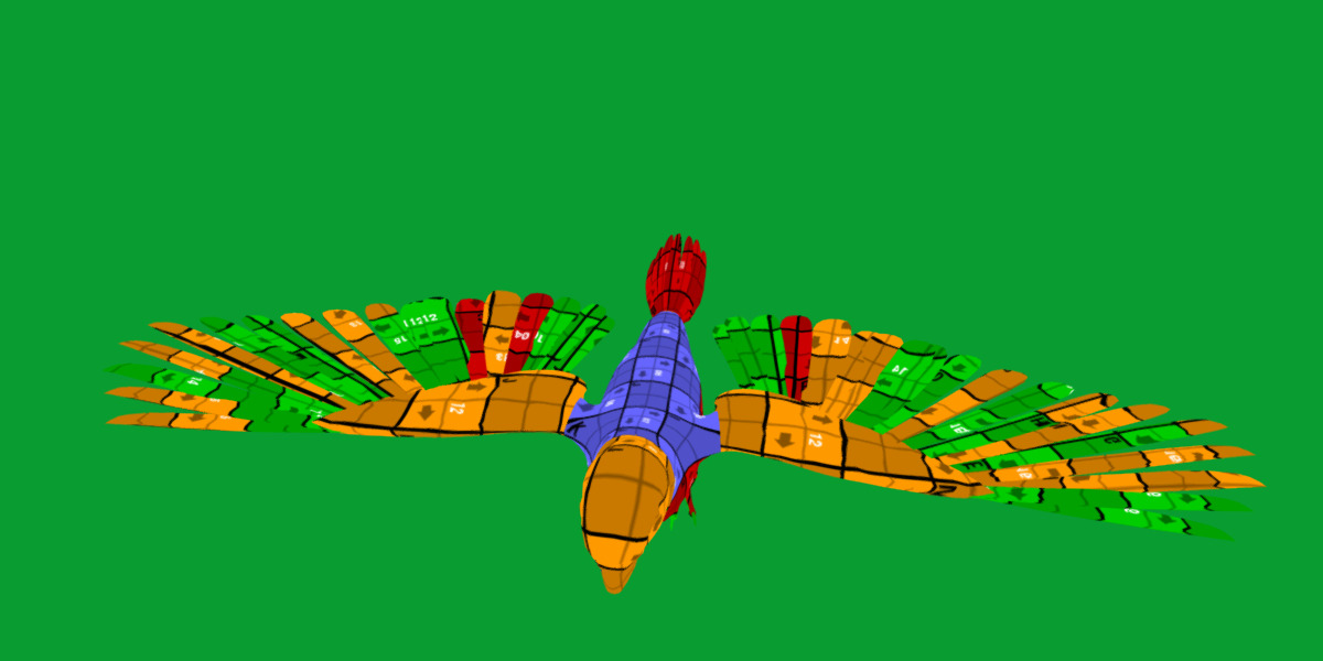 African Congo Grey Parrot Low-poly 3D model_31