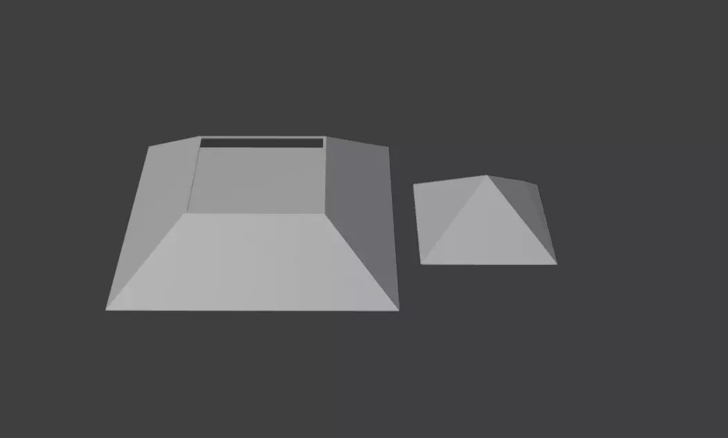 CAJA EN FORMA DE PIRAMIDE - BOX IN THE SHAPE OF A PYRAMID 3D print model