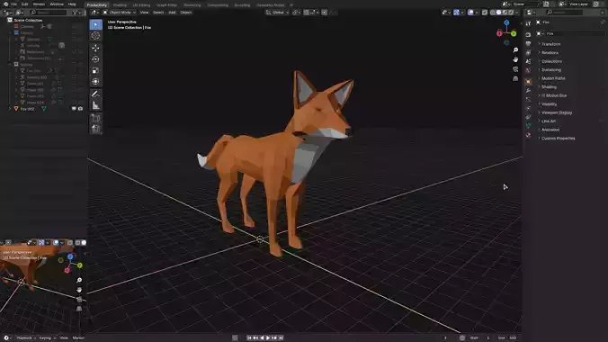 Low-Poly Fox