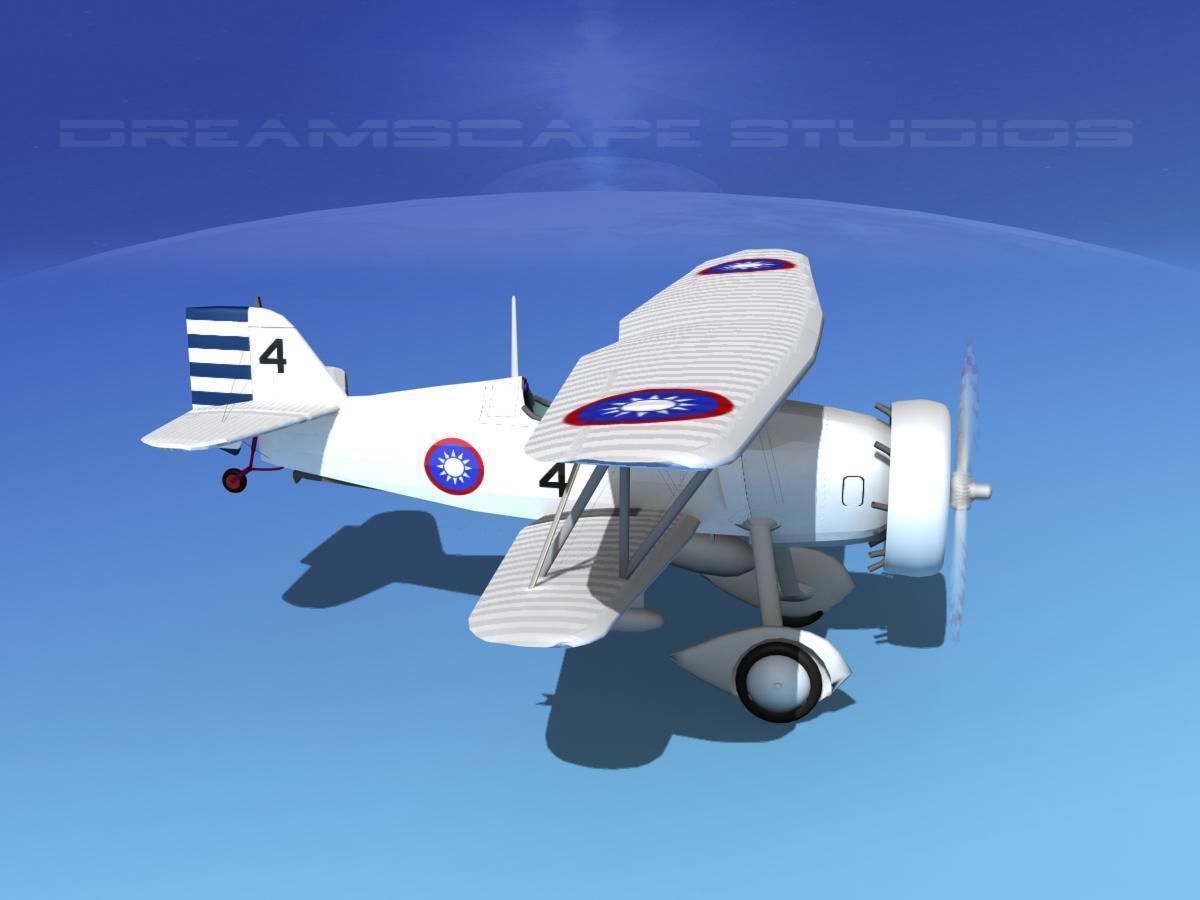 Curtiss F-11-C2 Goshawk V08 3D model_4