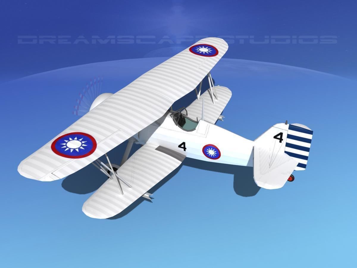 Curtiss F-11-C2 Goshawk V08 3D model_8