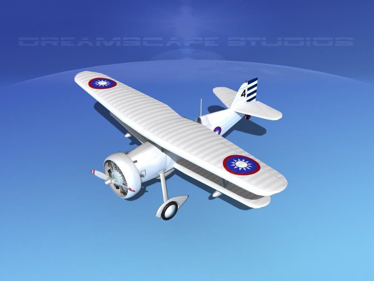 Curtiss F-11-C2 Goshawk V08 3D model_10