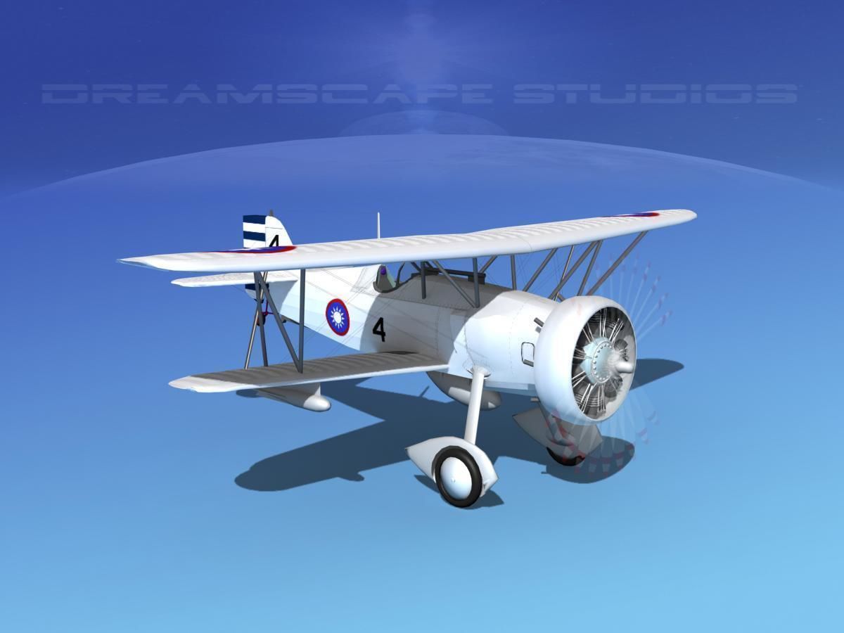 Curtiss F-11-C2 Goshawk V08 3D model_3