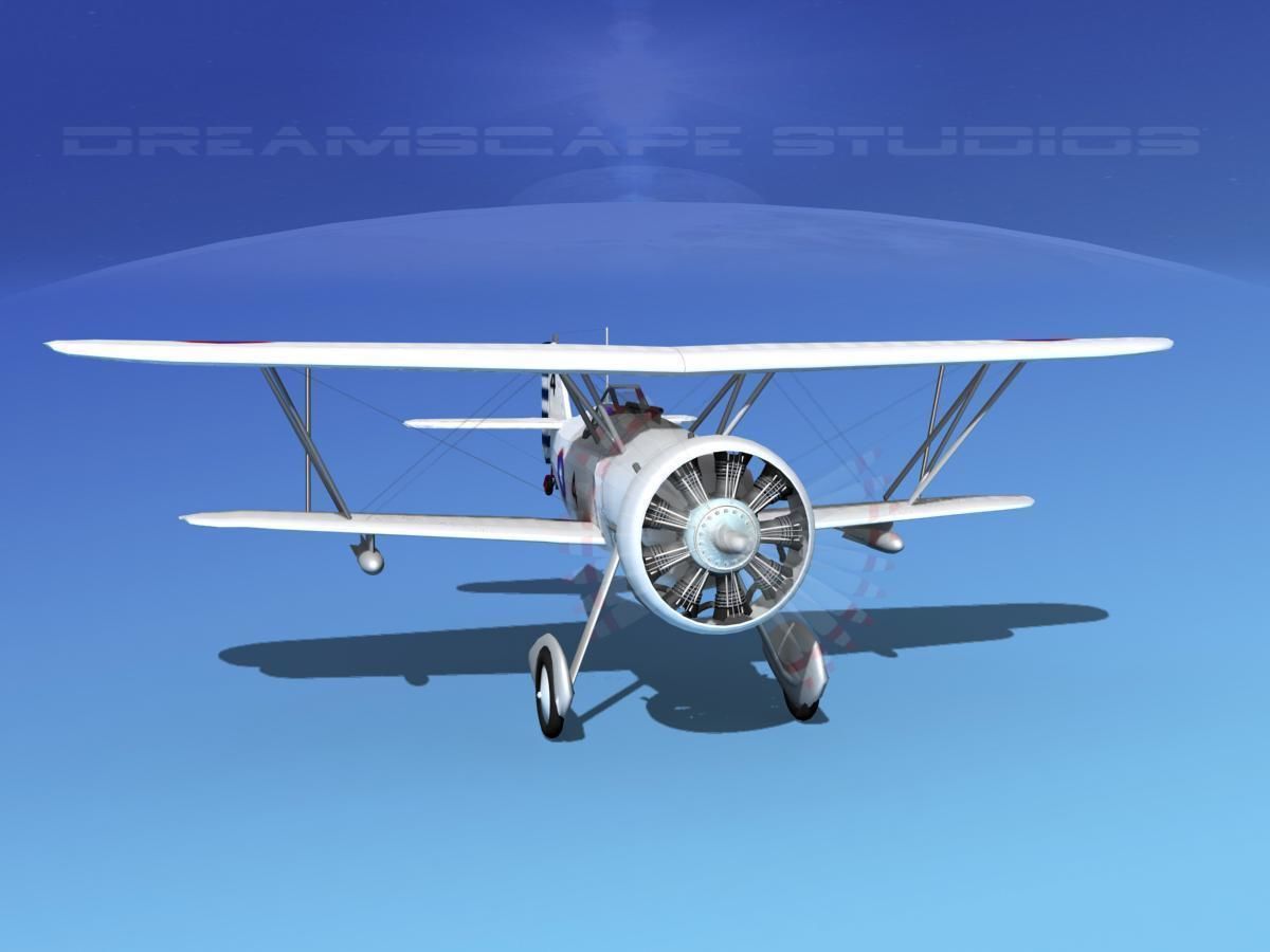 Curtiss F-11-C2 Goshawk V08 3D model_2