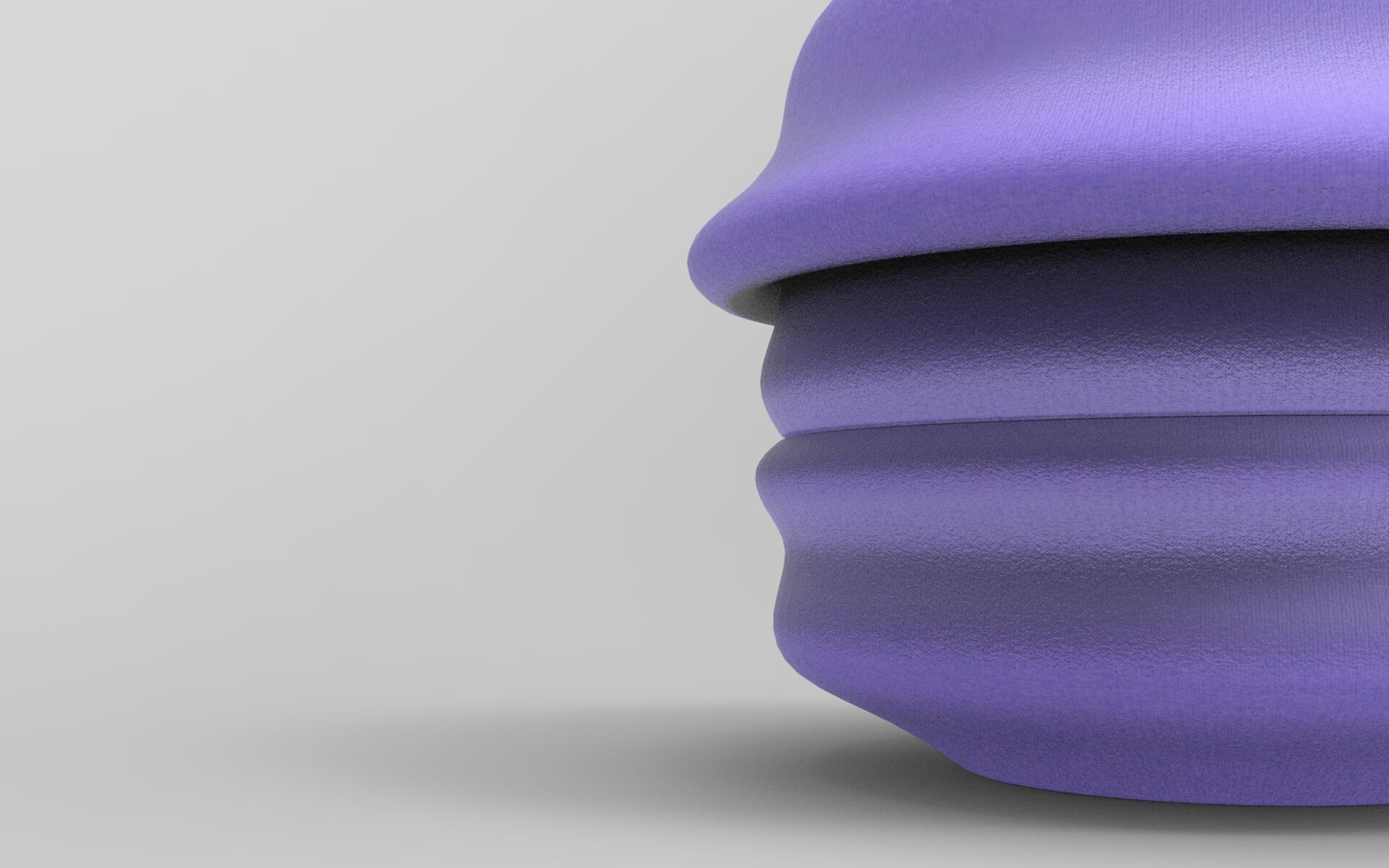 Conte Pouf Low-poly 3D model_4