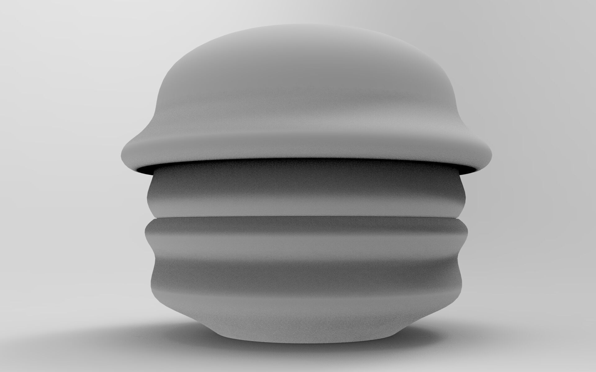 Conte Pouf Low-poly 3D model_7