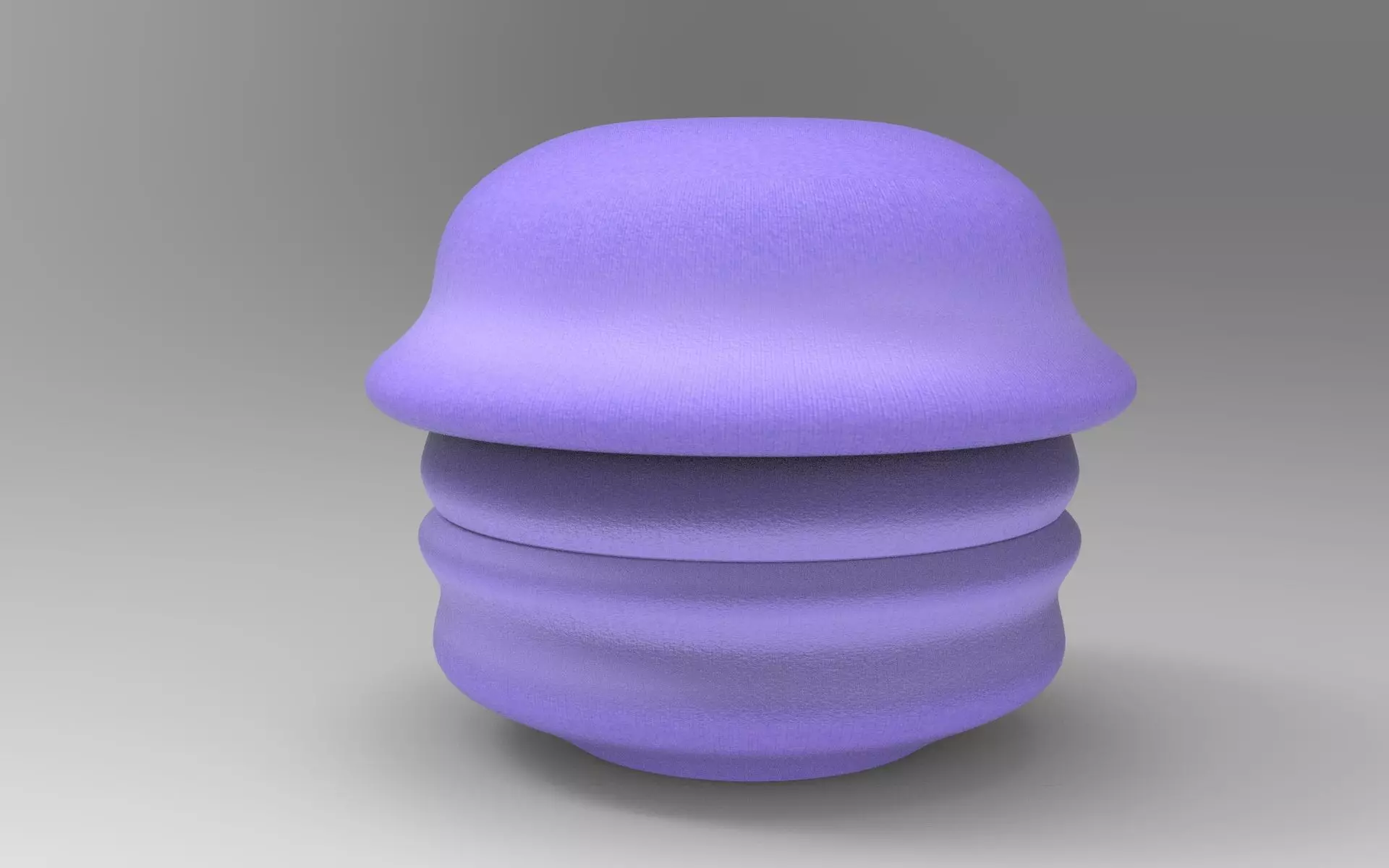 Conte Pouf Low-poly 3D model_0