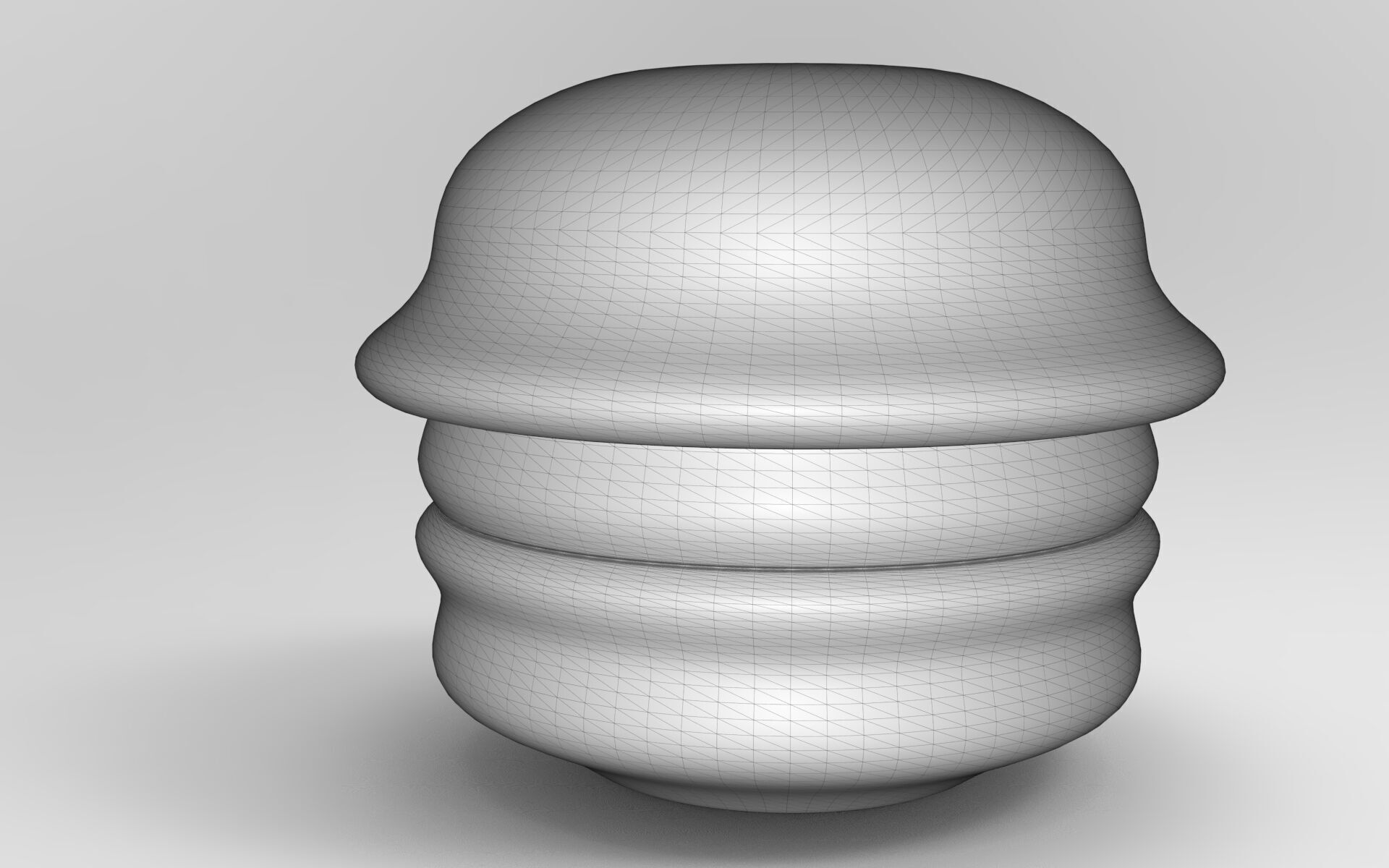 Conte Pouf Low-poly 3D model_5