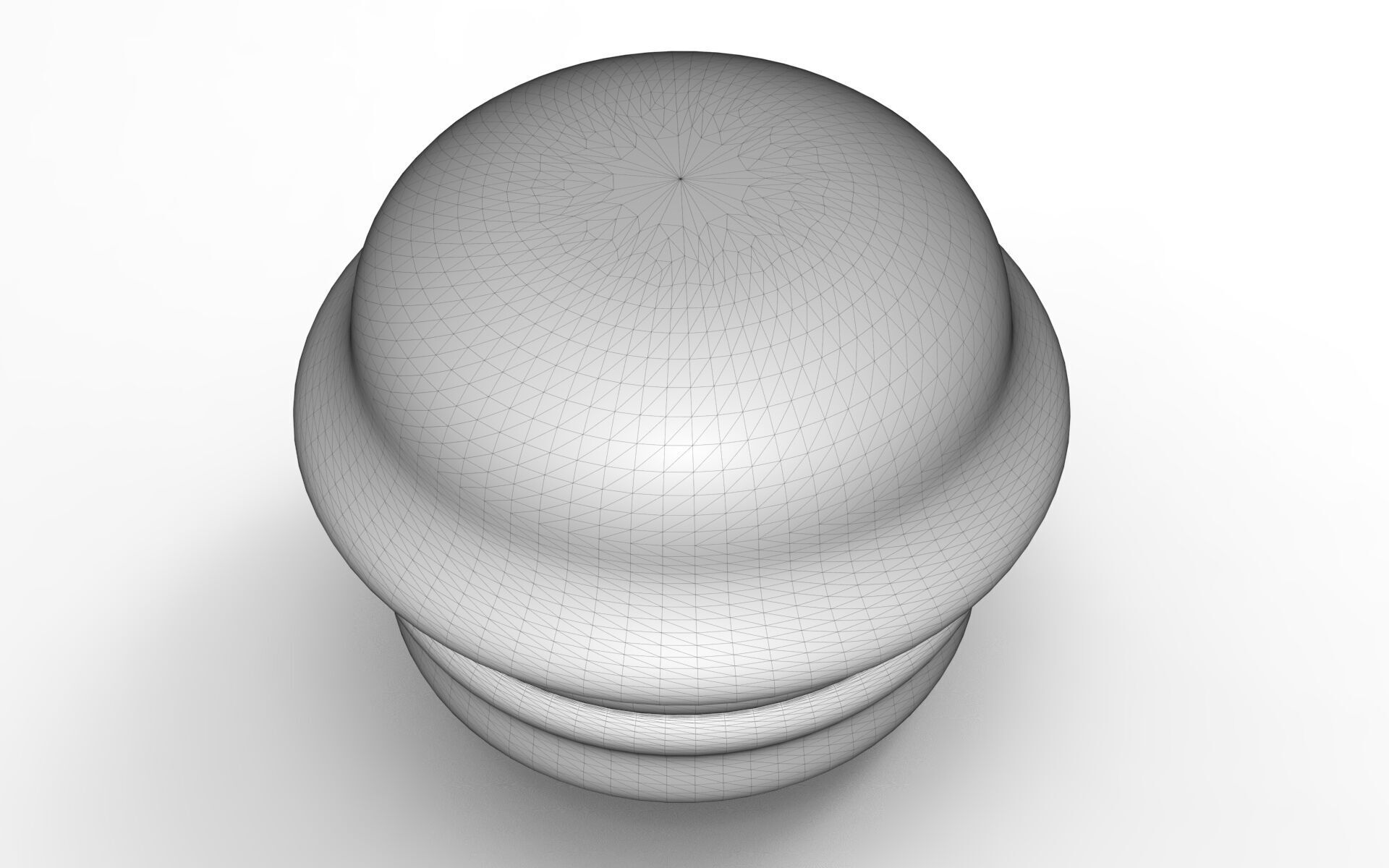 Conte Pouf Low-poly 3D model_6