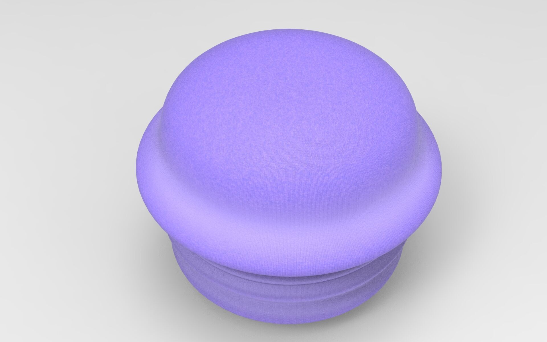 Conte Pouf Low-poly 3D model_1
