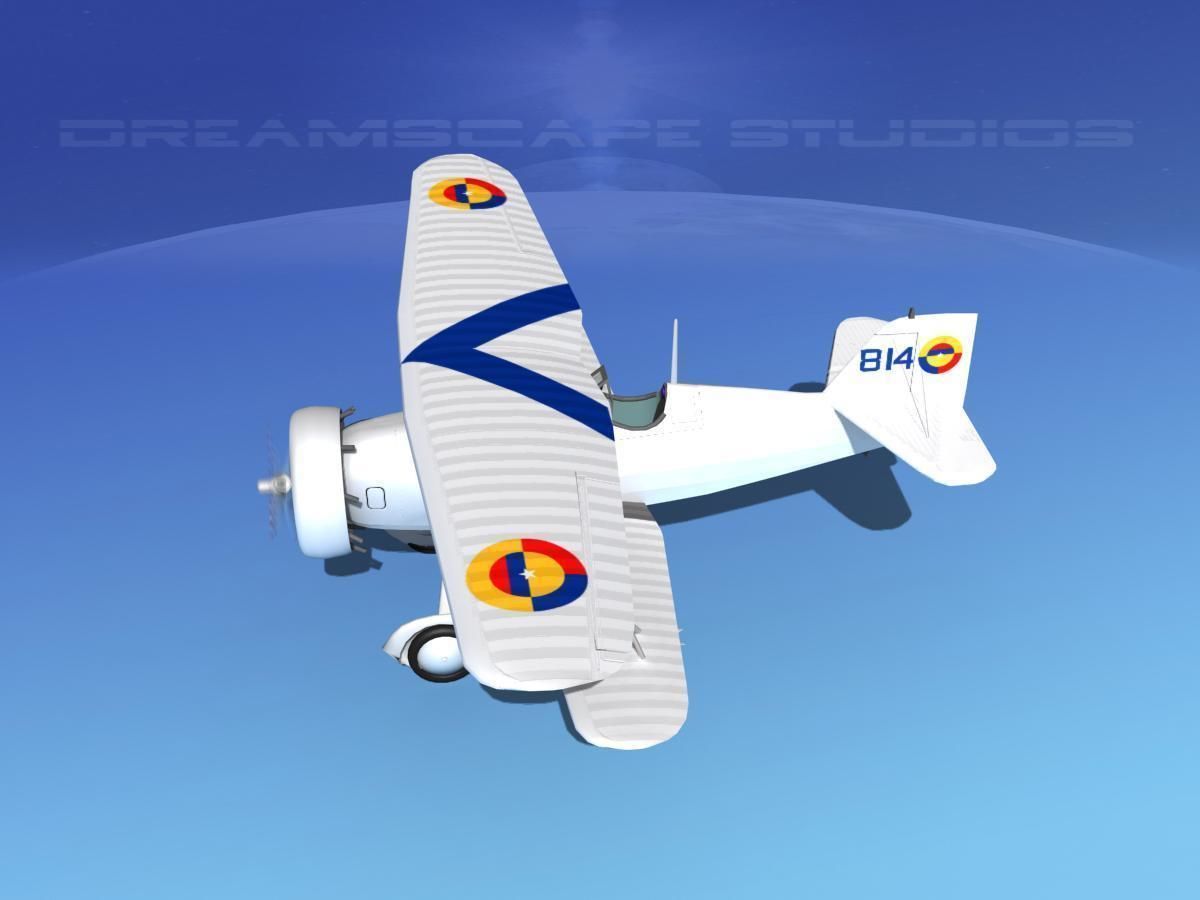 Curtiss F-11-C2 Goshawk V09 3D model_9