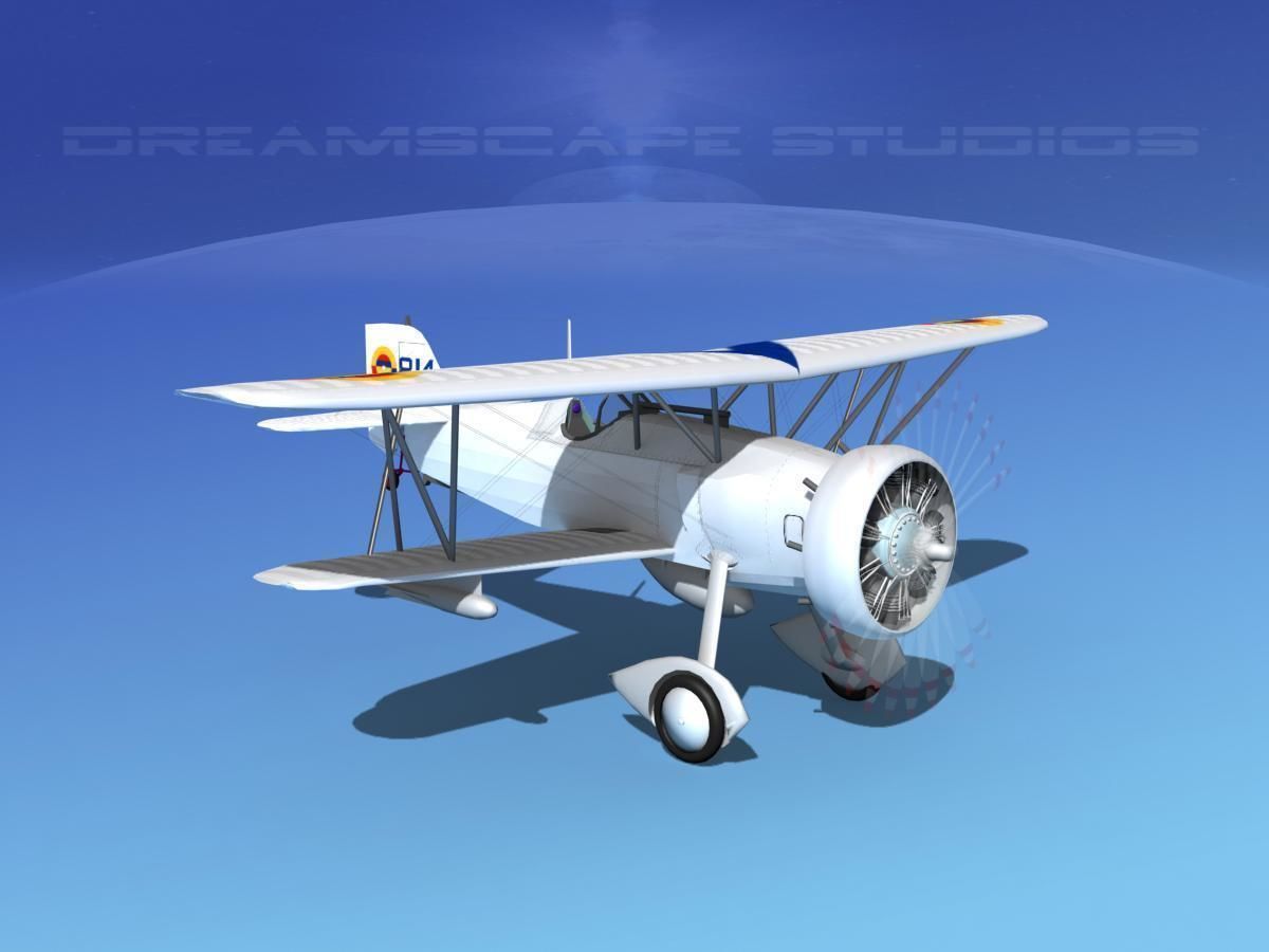 Curtiss F-11-C2 Goshawk V09 3D model_3