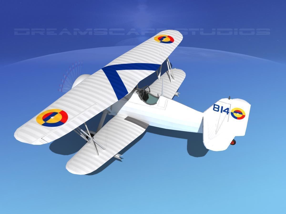 Curtiss F-11-C2 Goshawk V09 3D model_8