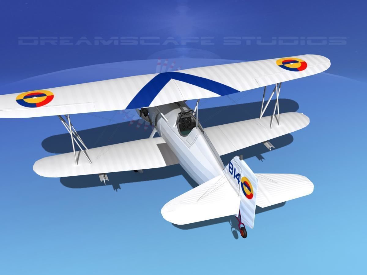 Curtiss F-11-C2 Goshawk V09 3D model_7