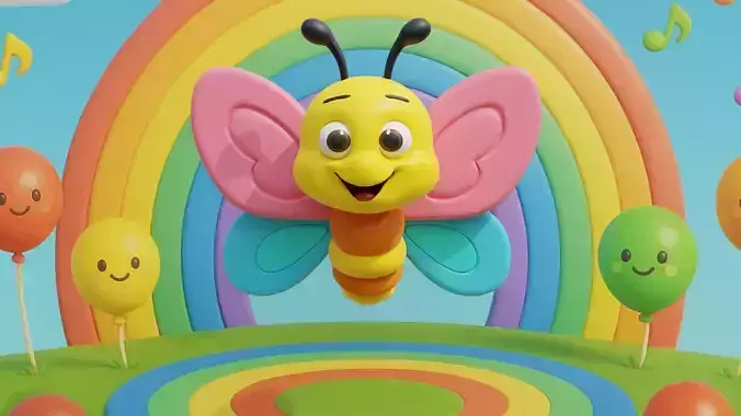 3D Butterly Character modelling