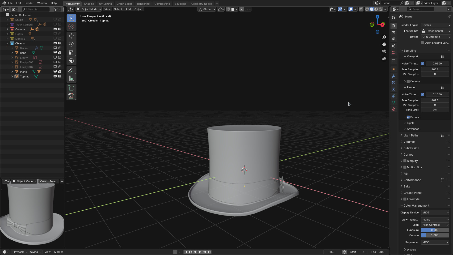Tophat 3D model_3