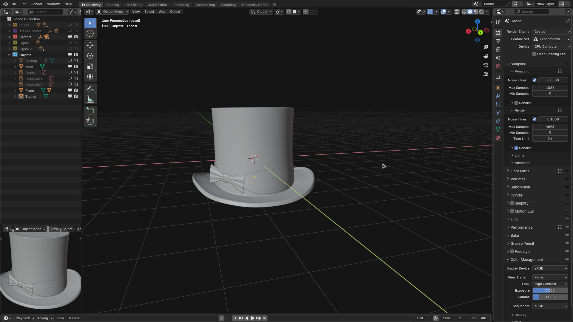 Tophat 3D model_4