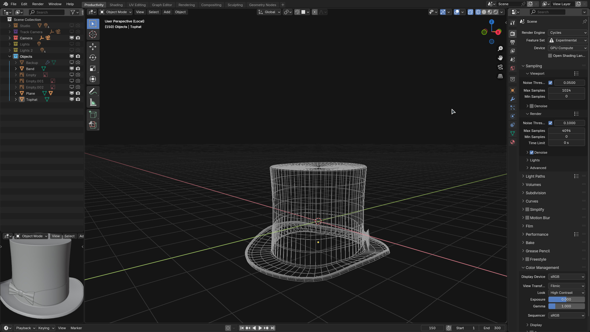 Tophat 3D model_2