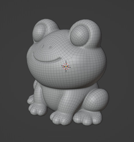 Frog Character 3D model 3D model_3