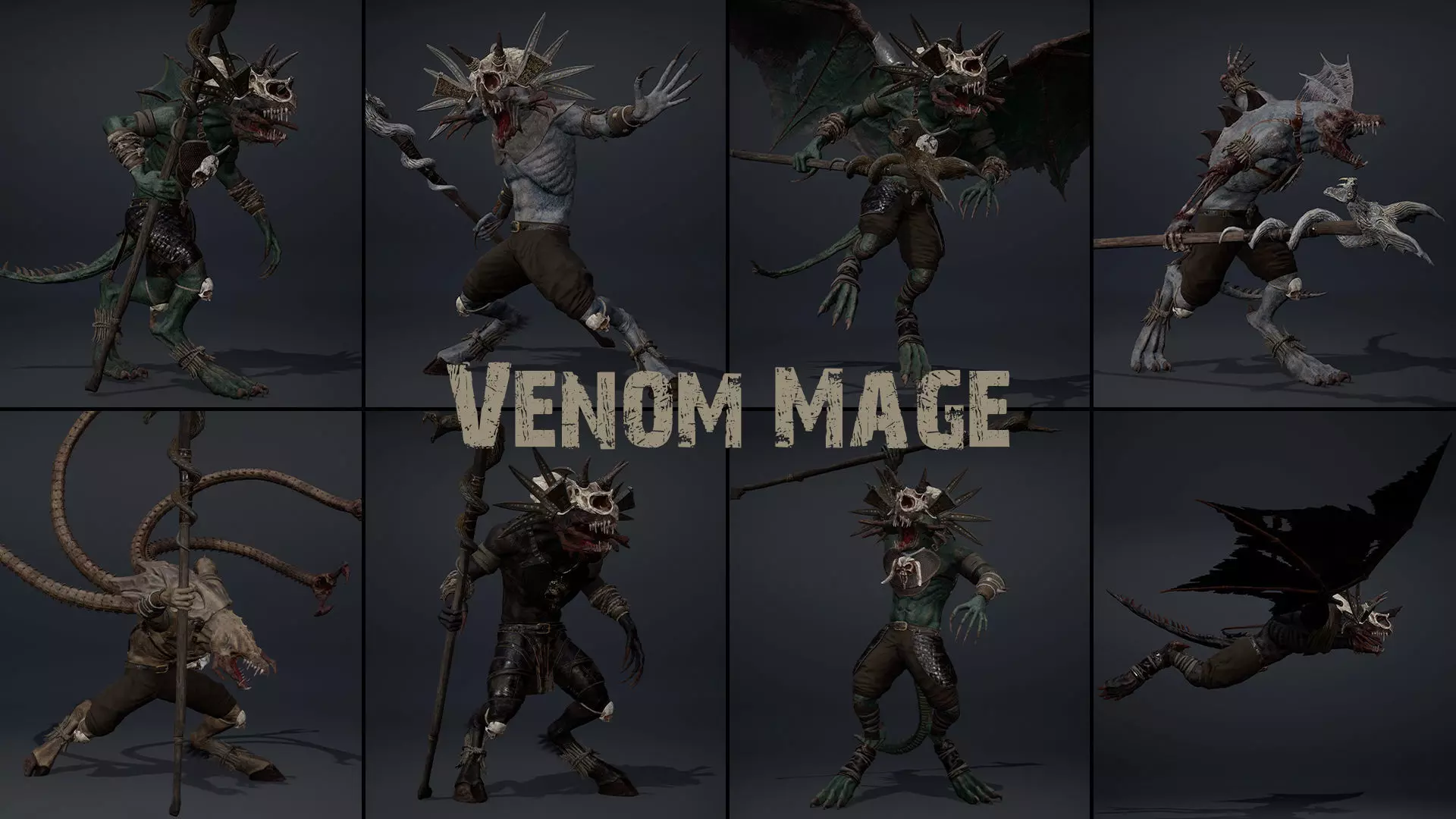 Venom Mage Low-poly 3D model_0