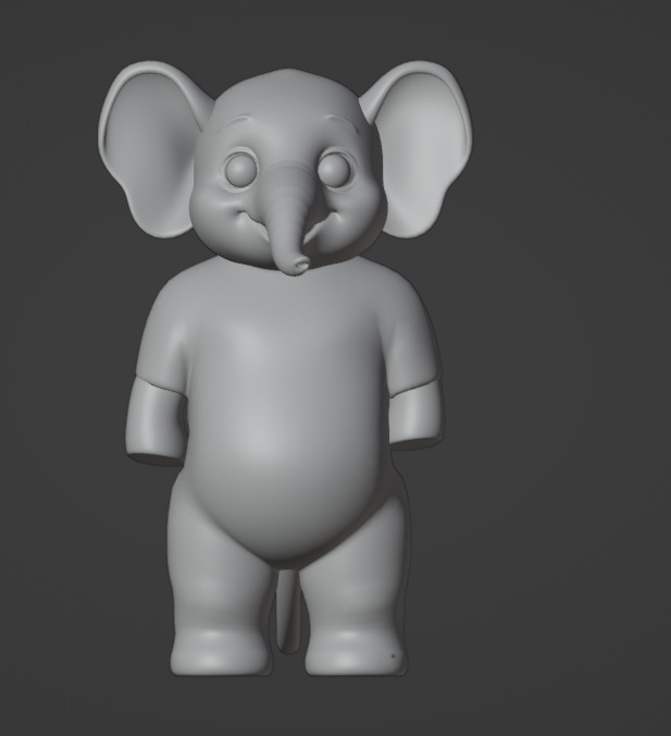 3D Elephent character  3D model_2