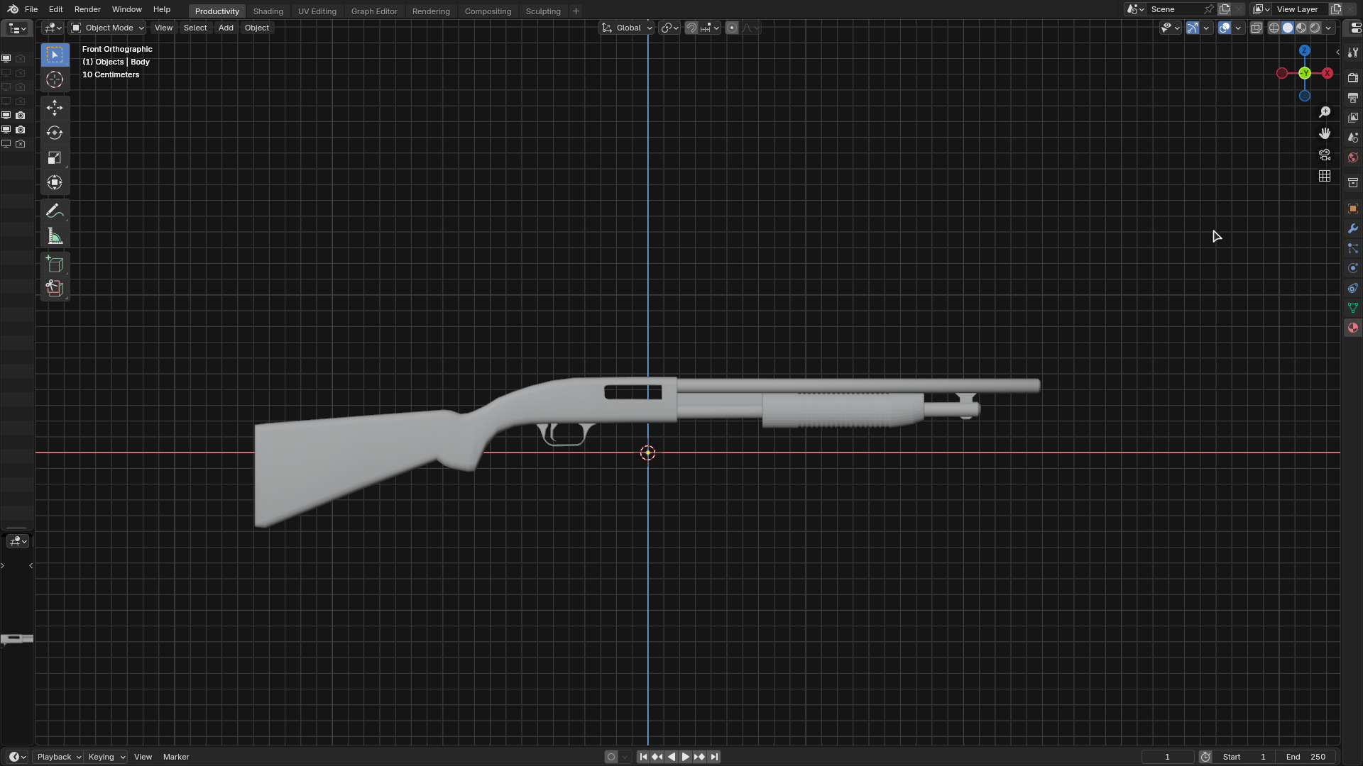 Pump-Action Shotgun 3D model_4