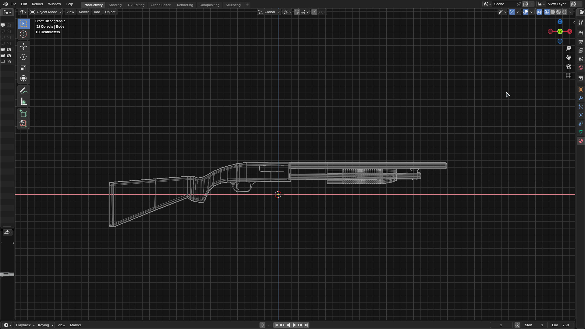Pump-Action Shotgun 3D model_3
