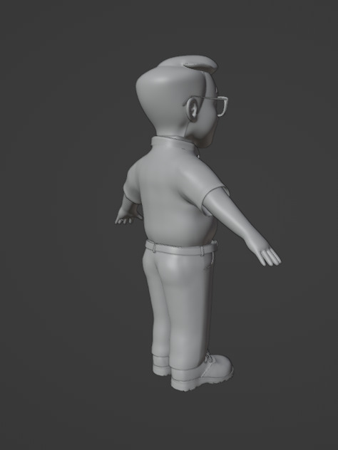 3d Old Man Character Models 3D model_4