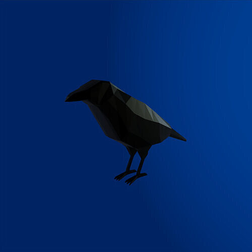 Low-Poly Raven 3D model