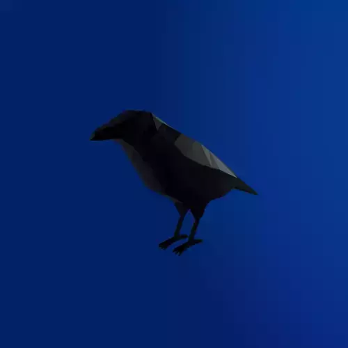 Low-Poly Raven 3D model