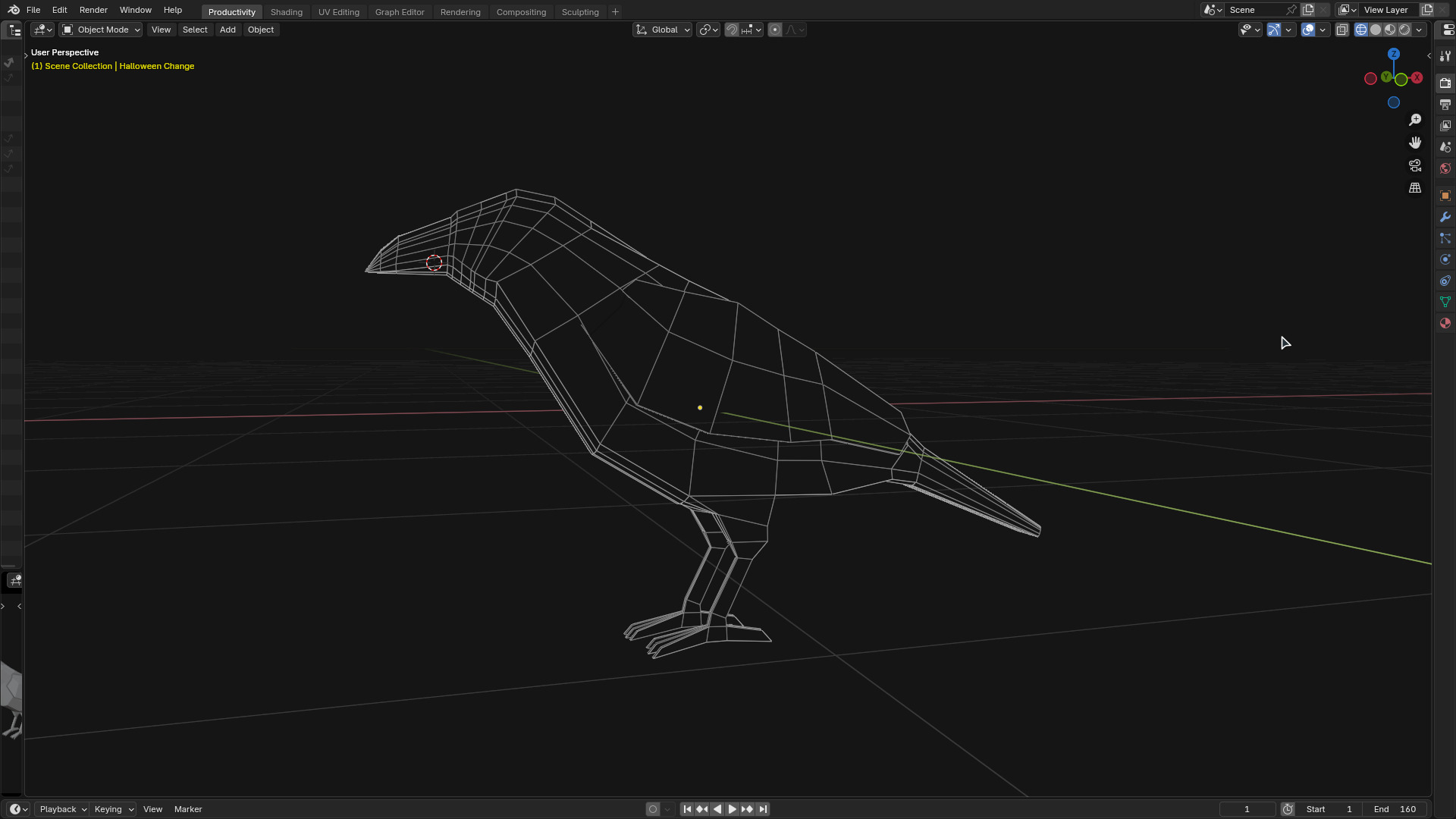 Low-Poly Raven 3D model_4