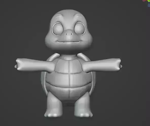 3D Tuettle Character Modeling ready for use
