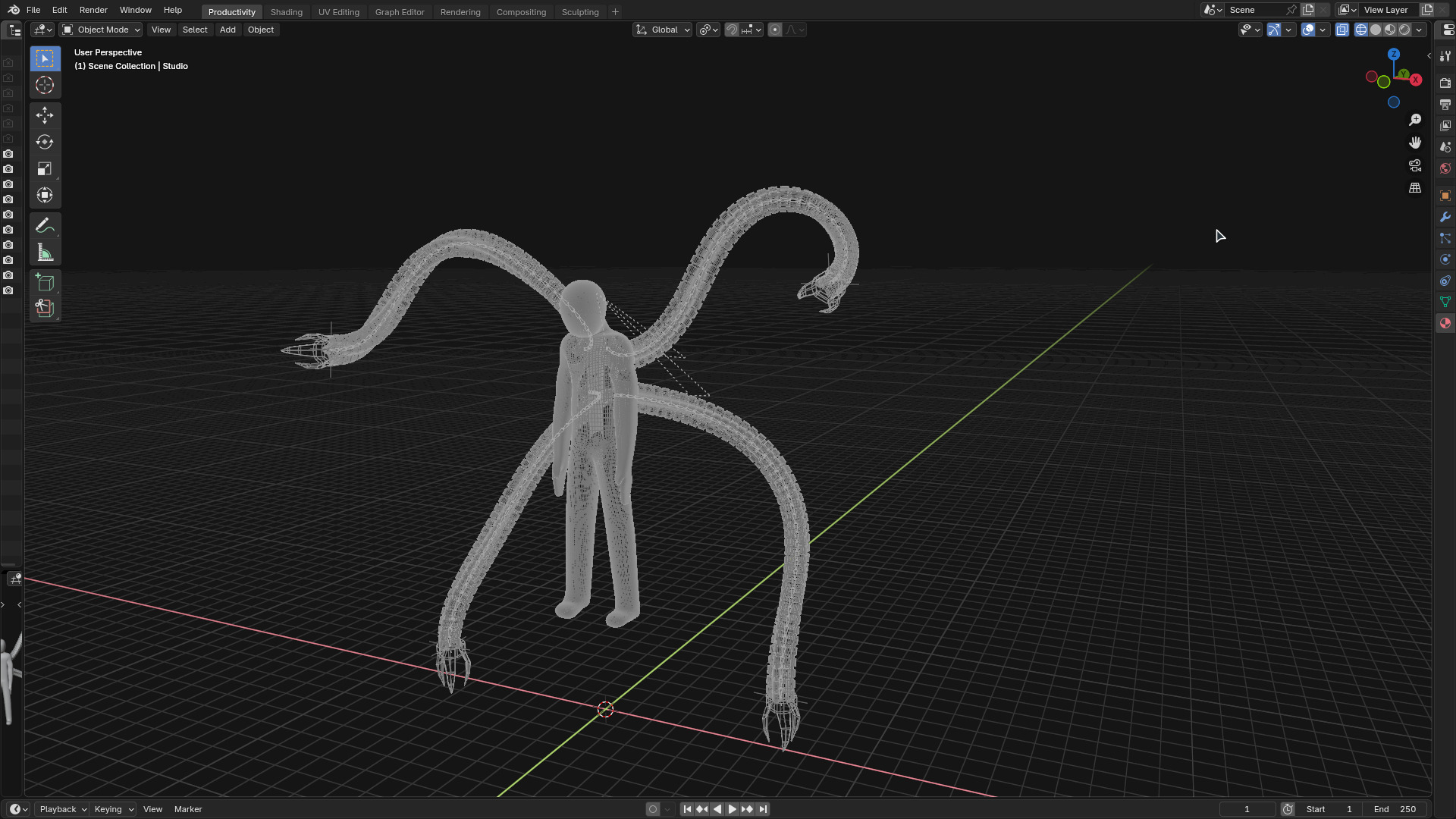 Biomechanical Octopus Arms 3D model_3