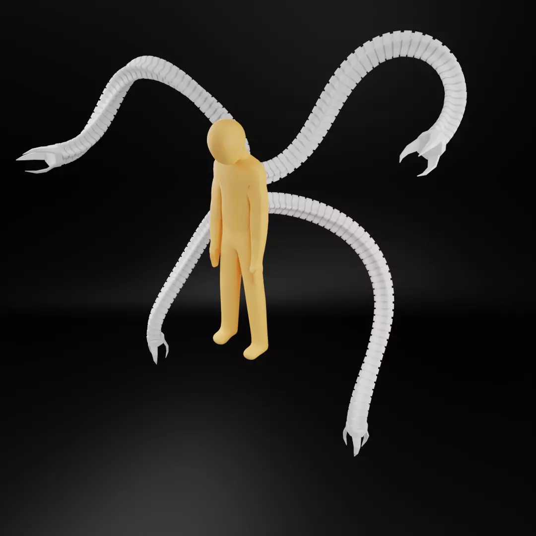 Biomechanical Octopus Arms 3D model_0