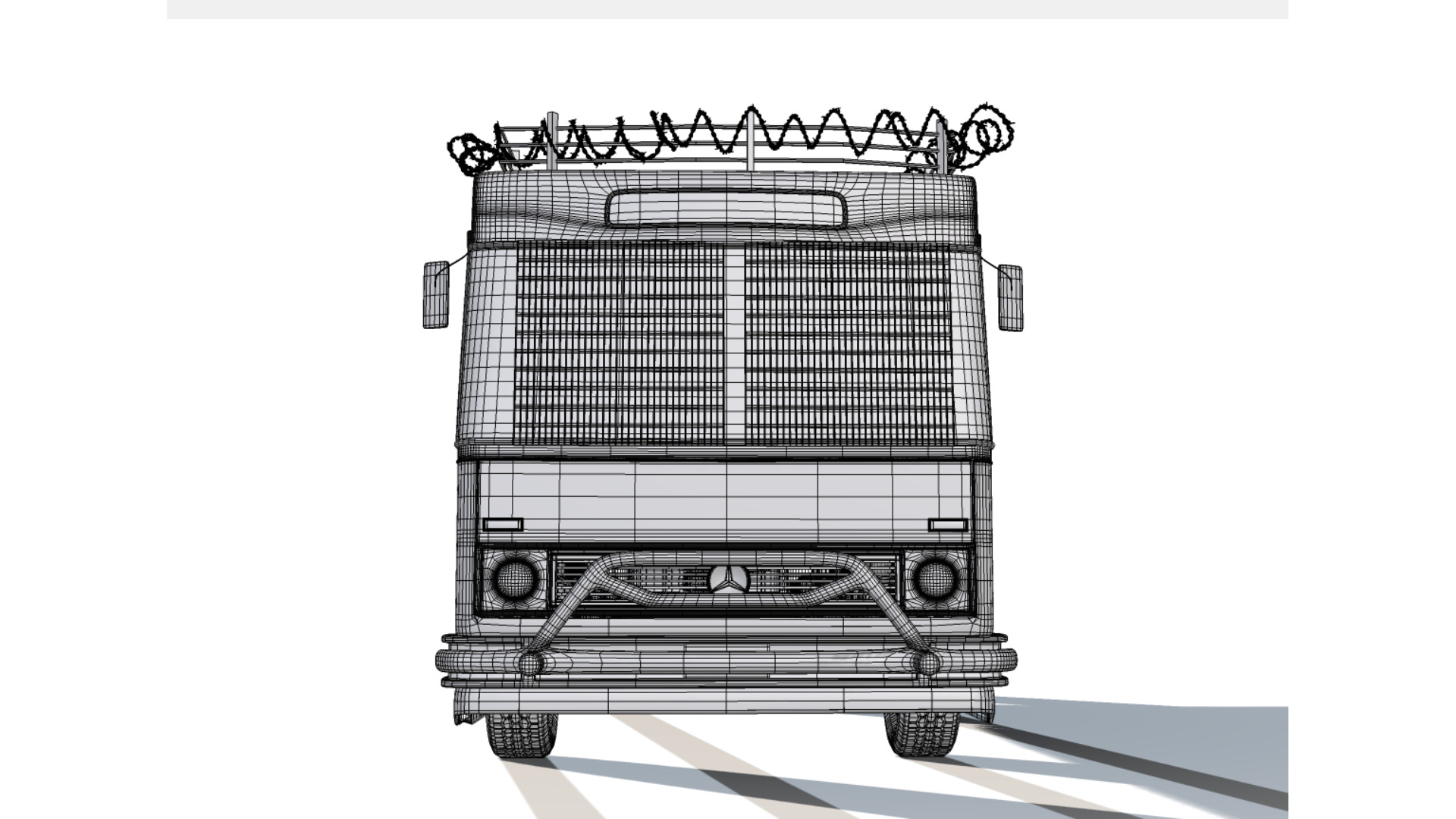 Post-Apocalyptic Bus Low-poly 3D model_11