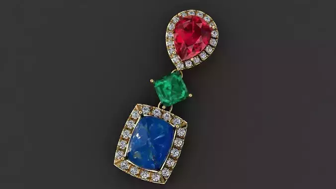 Earrings - Halo 3D print model