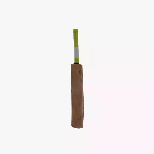 Cricket Bat Low-poly 3D model