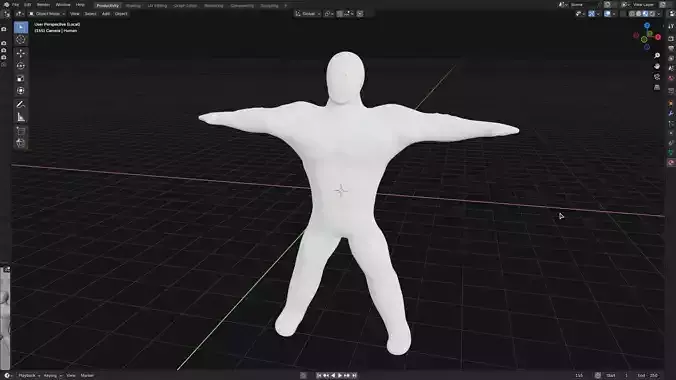 Hyper-Muscular Human 3D Model Sculpted Anatomy